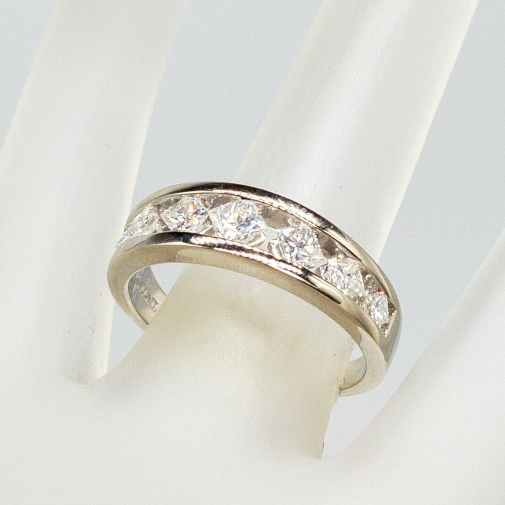 PRINCESS CUTS (2CT TOTAL)  SET DESIGNER RING - Picture 5 of 10